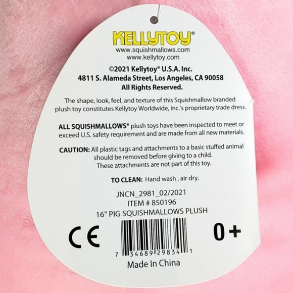 Squishmallow Peter the Pig 16" UltraSoft Stuffed Farm Pal Animal Plush Toy NWT - Picture 12 of 12